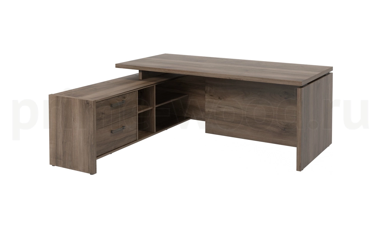 Стол руководителя с опорной тумбой левый арт. FB-119L.DD - фото 8