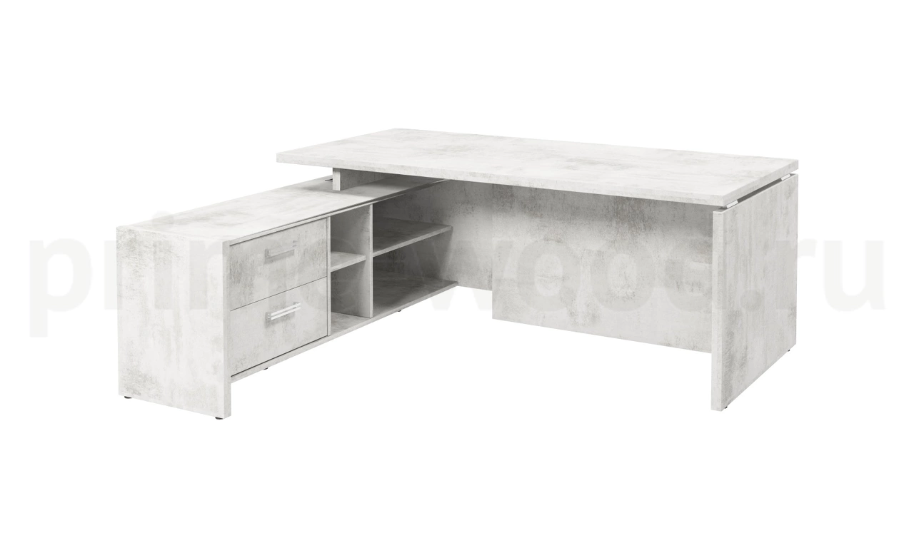 Стол руководителя с опорной тумбой левый арт. FB-119L.DD - фото 3