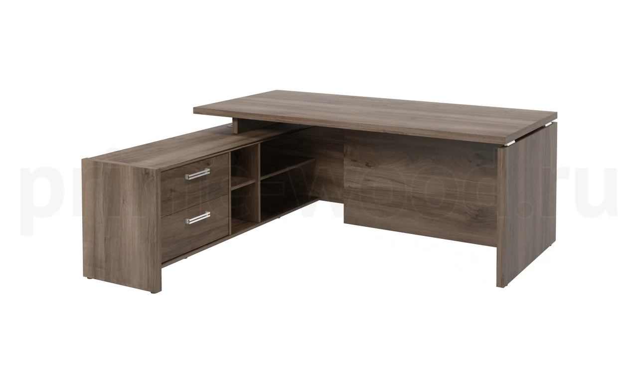 Стол руководителя с опорной тумбой левый арт. FB-119L.DD - фото 4