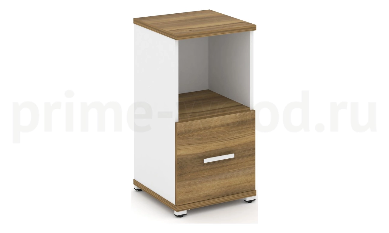 Шкаф одна узкая секция, 2 ниши CN.STU-211 B/W - фото 4