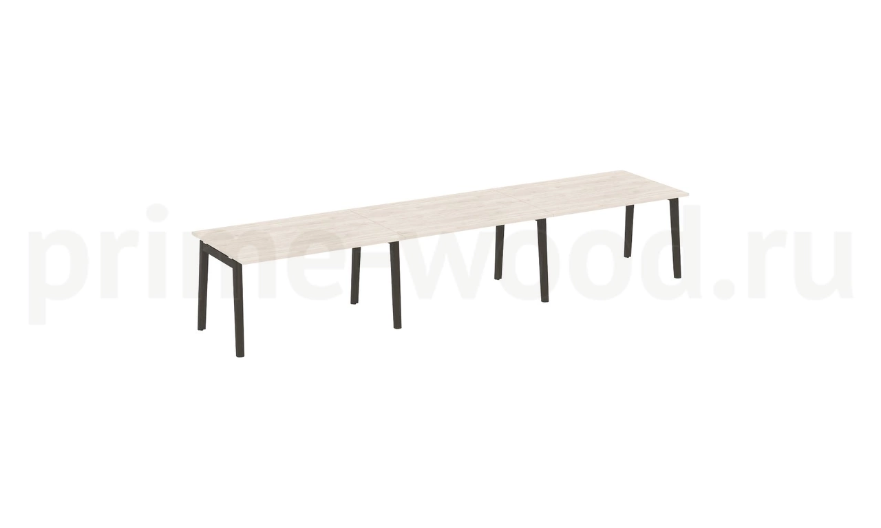 Стол переговорный (3 столешницы), опоры - массив дерева ONIX WOOD 414x98x75 - фото 4