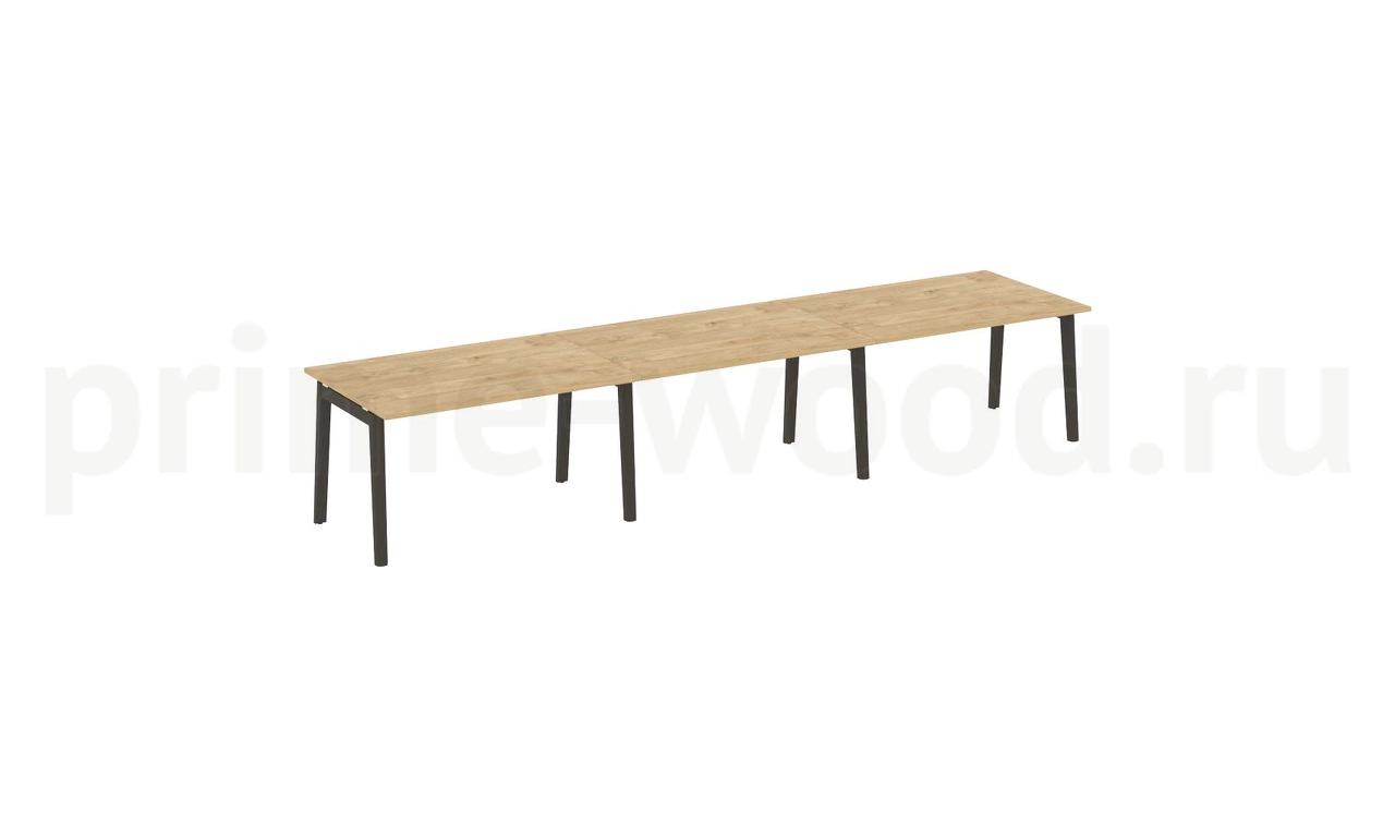 Стол переговорный (3 столешницы), опоры - массив дерева ONIX WOOD 414x98x75 - фото 8