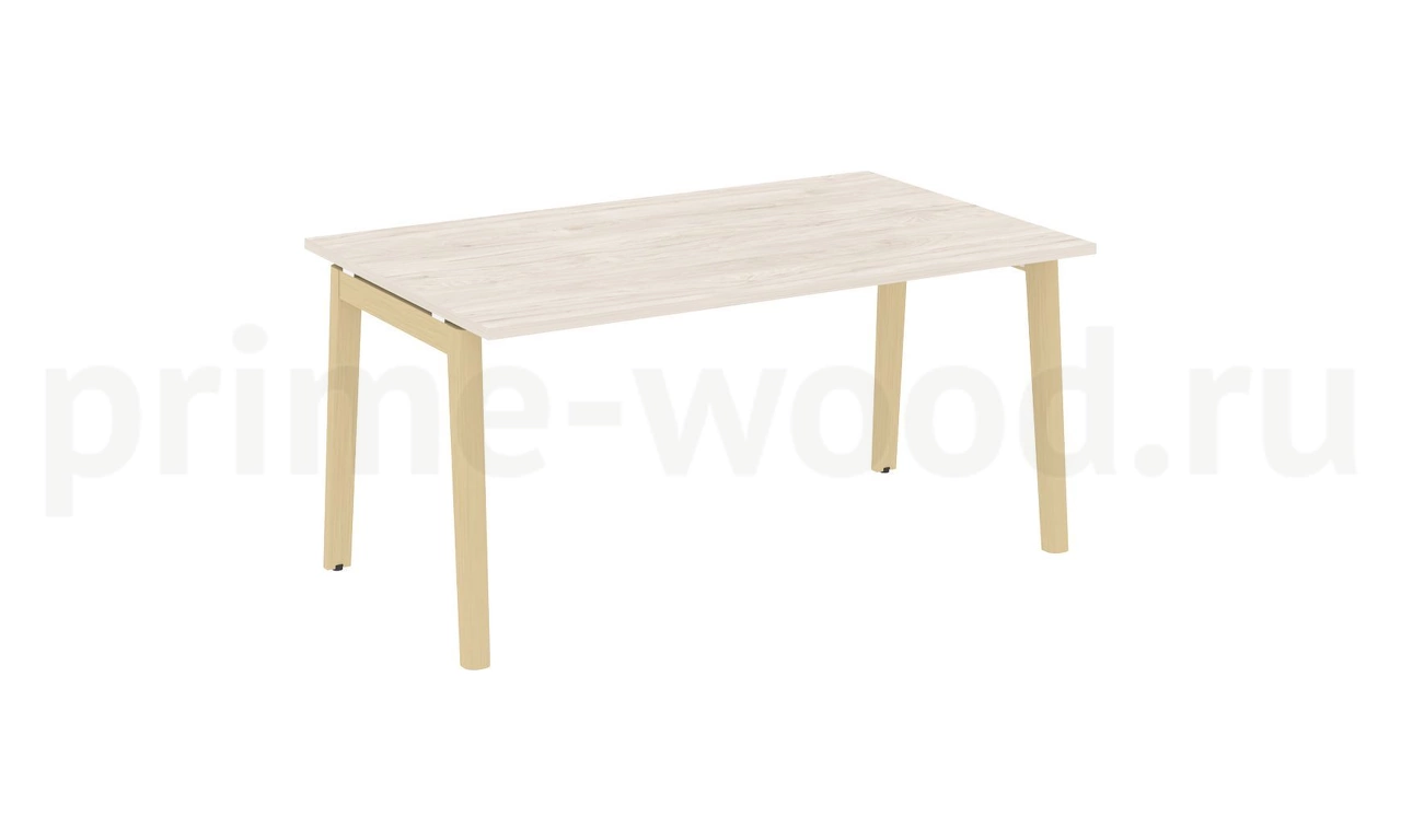Стол переговорный (1 столешница), опоры - массив дерева ONIX WOOD 158x98x75 - фото 5